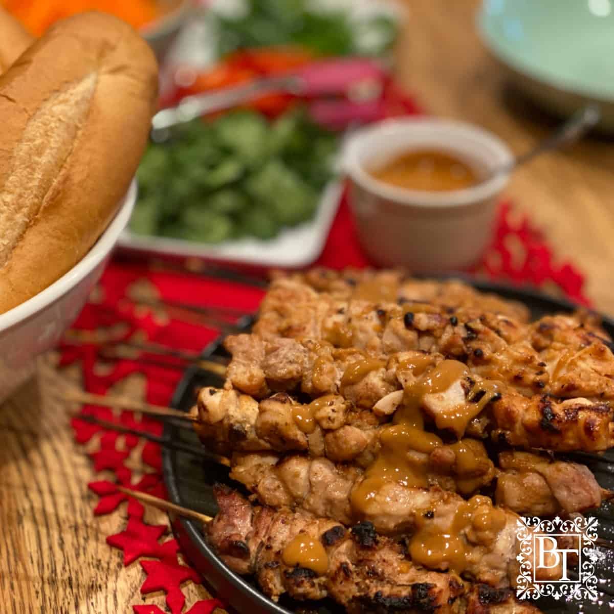 Satay Chicken with Satay Sauce Bec's Table